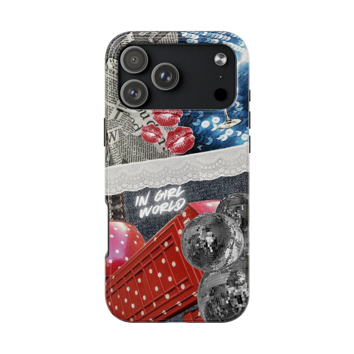 "In Girl World" iPhone Case