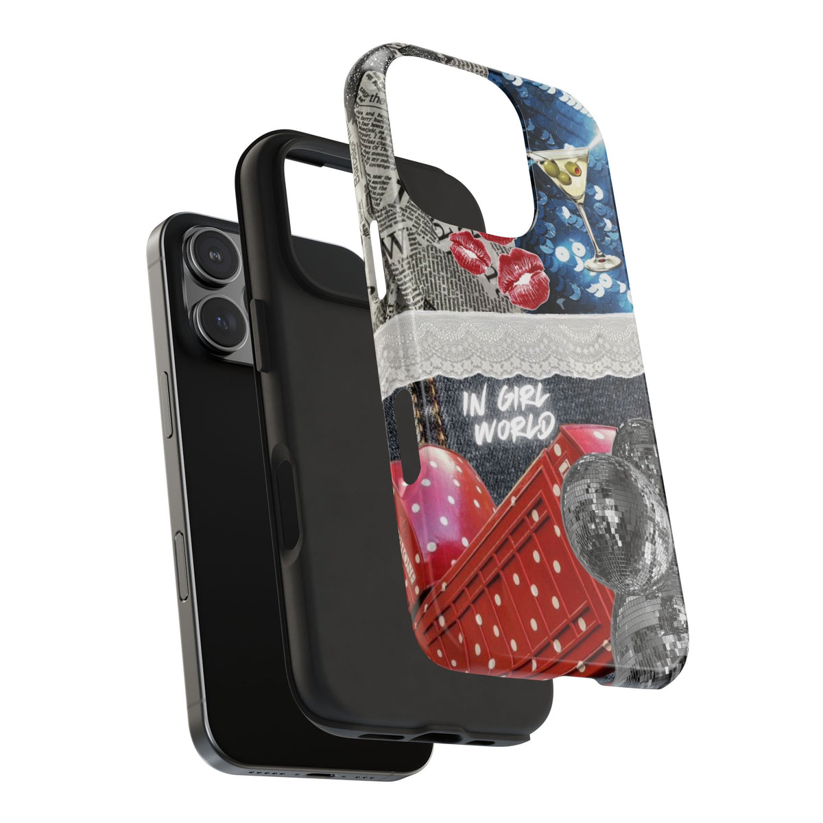 "In Girl World" iPhone Case